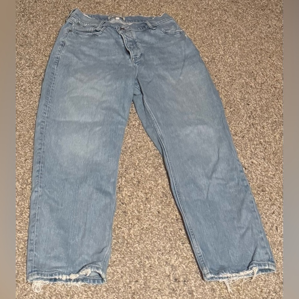 Abercrombie & Fitch Dad High Rise Curve Love Jeans - Picture 2 of 5